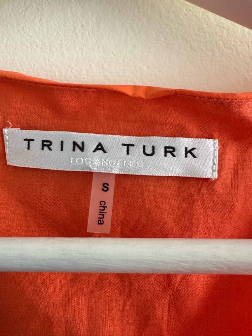Nwot Trina Turk orange bubble skirt dress sz S - Picture 5 of 6